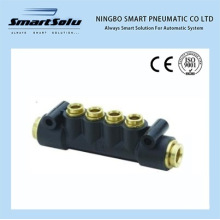 Presto Manifold 24m PTC Composite Brass Collect Buna N O-Ring Pneumatic Push-in DOT Fittings